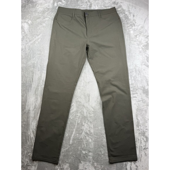 Vuori Other - Vuori Meta Pants Men's 36x32 Green Slim Chino 5 Pocket Travel Performance V430